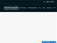 Tablet Screenshot of jeepfactorywarranty.com
